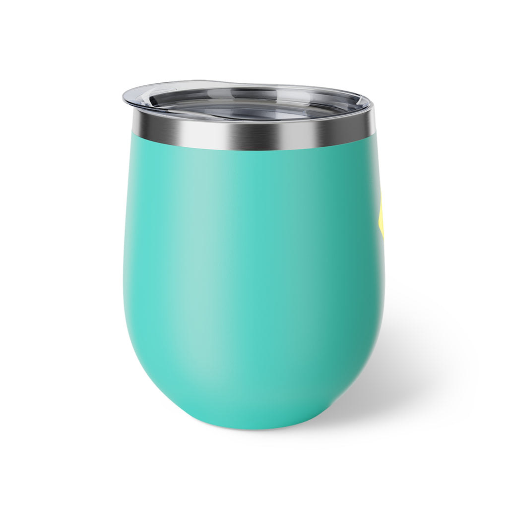 No Stress 12oz Insulated Wine Tumbler — Copper Vacuum Travel Cup
