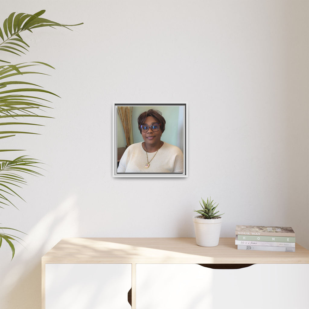 Framed Matte Canvas Portrait Print — Personalized Wall Art Gift