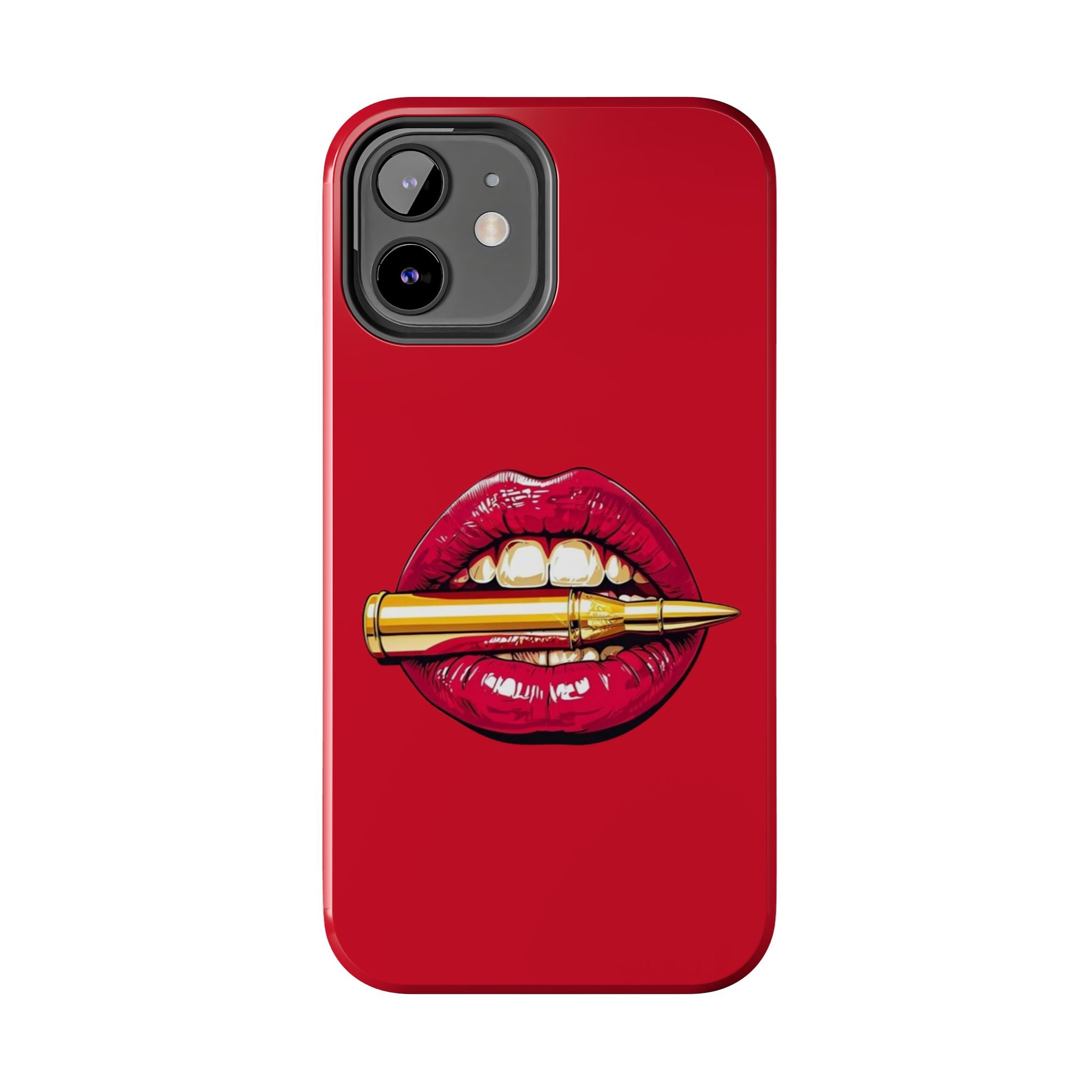 Bold Lipstick Phone Case - Tough Cover for Trendsetters, Vibrant Red Phone Skin, Fashionable Phone Accessory, Unique Gift for Her, [...]