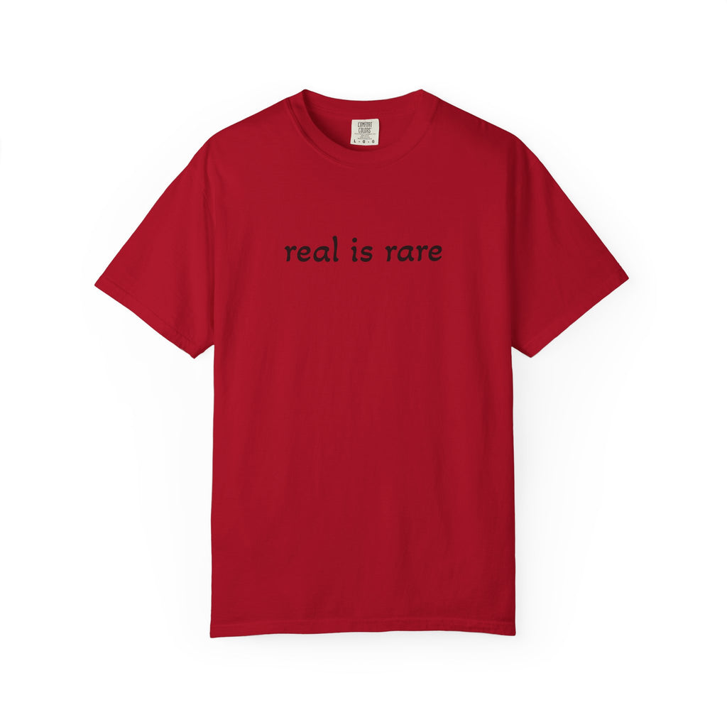 Real is Rare Garment-Dyed T-Shirt, Casual Tee