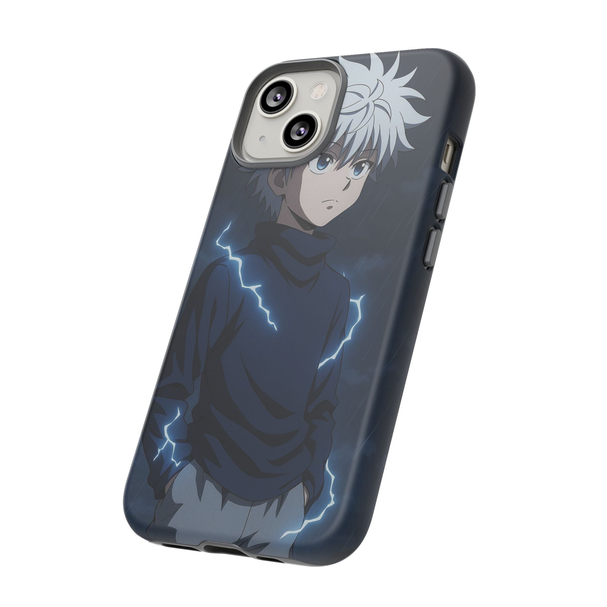 Anime Phone Case Featuring Lightning Design,