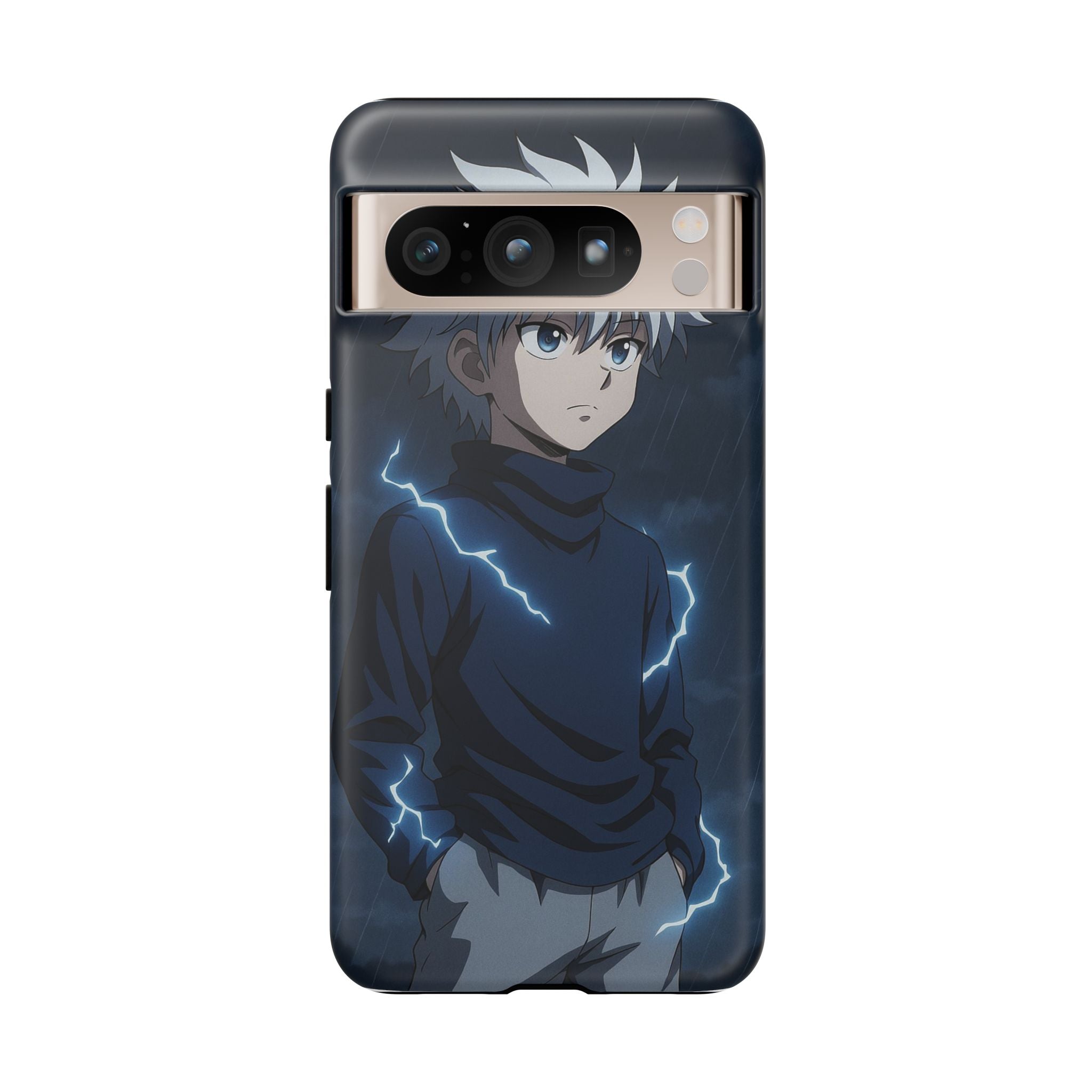 Anime Phone Case Featuring Lightning Design,