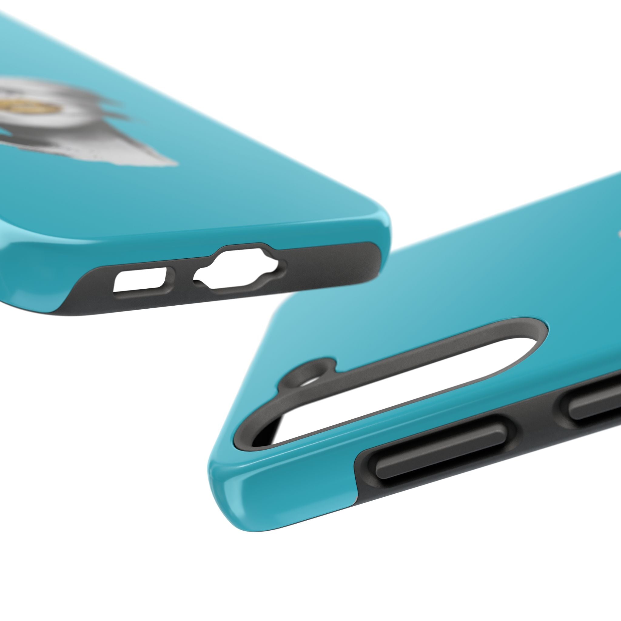 Teal 'Golden Lips' Tough Phone Case