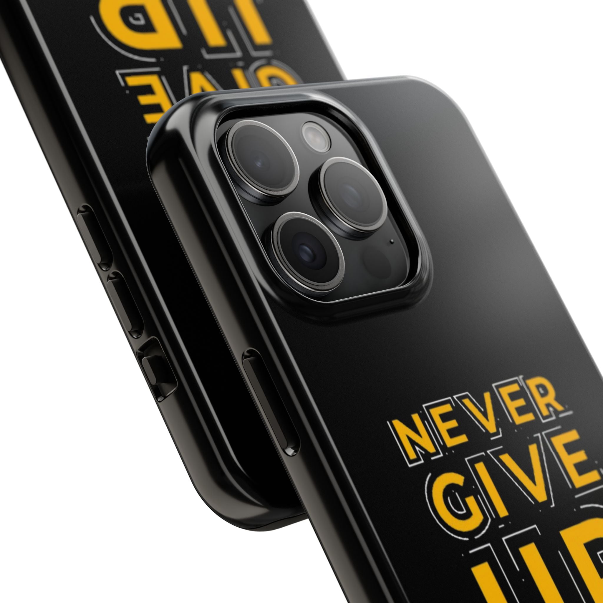 Never Give Up Tough Phone Cases | Motivational Gift for Him or Her, Phone Covers, Inspirational Accessories, Custom Mobile Cases, [...]