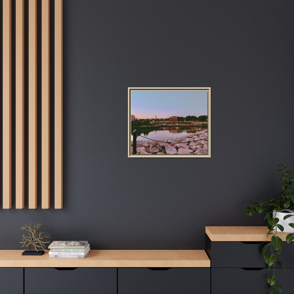 Tranquil Harbor Sunset Wall Art