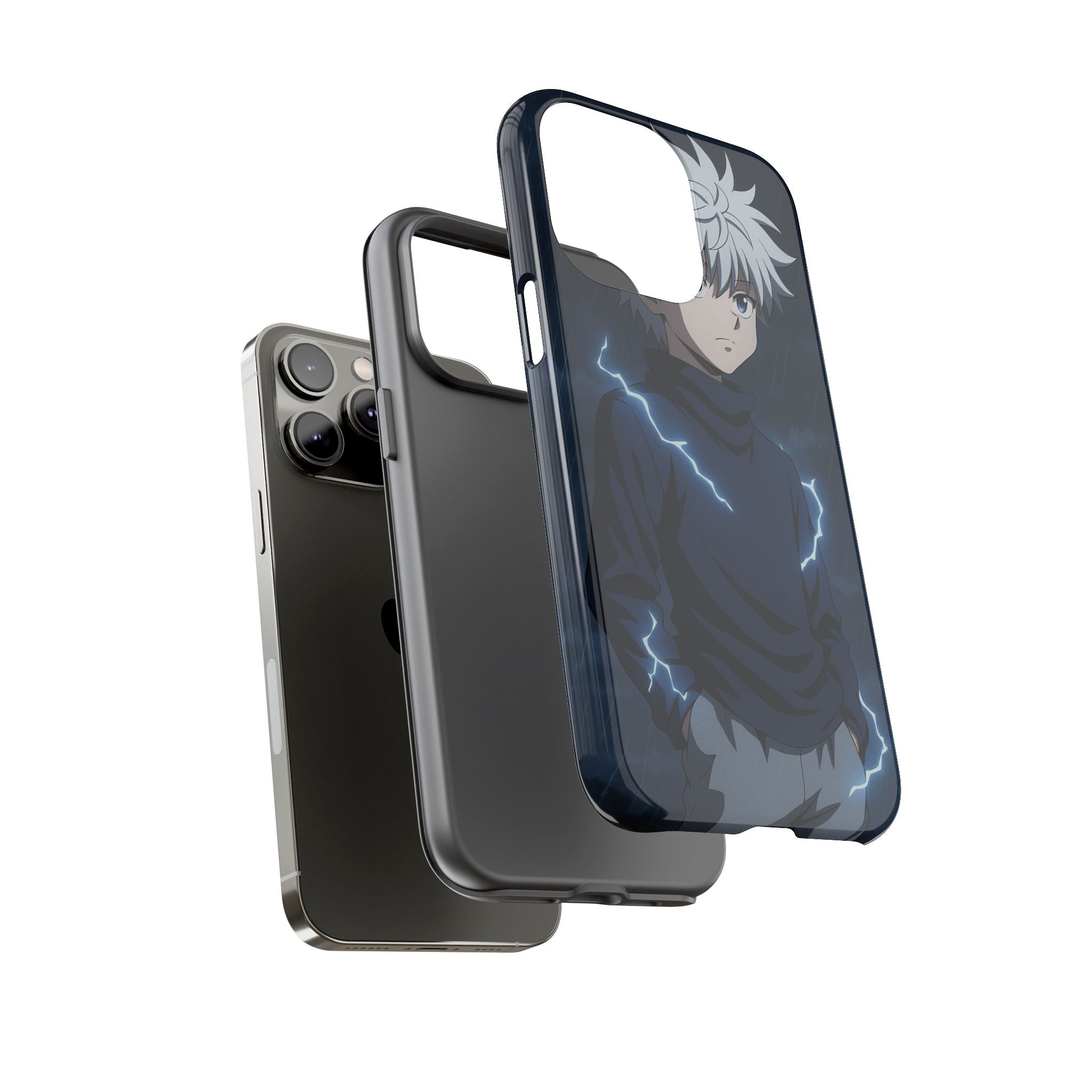 Anime Phone Case Featuring Lightning Design,