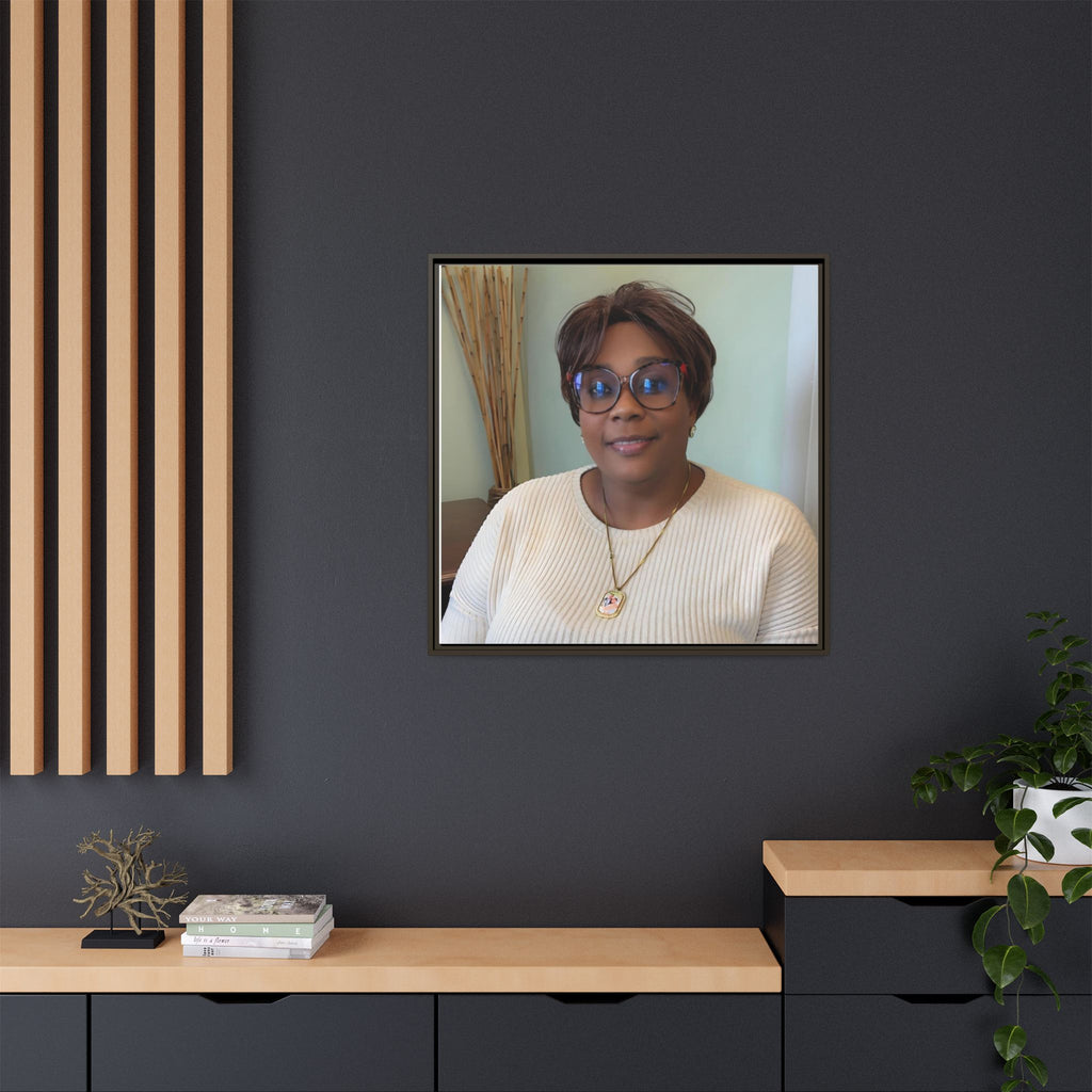 Framed Matte Canvas Portrait Print — Personalized Wall Art Gift