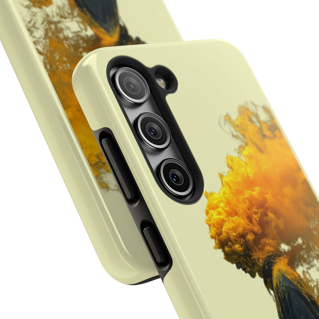 Surreal Yellow Smoke Head Protective Cover
