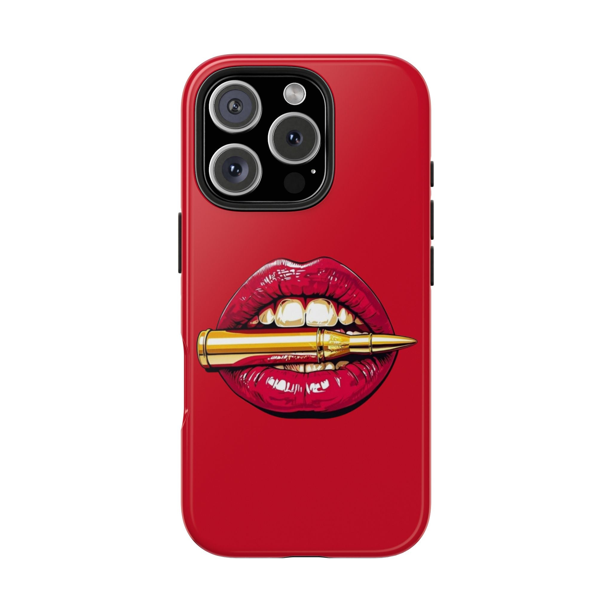 Bold Lipstick Phone Case - Tough Cover for Trendsetters, Vibrant Red Phone Skin, Fashionable Phone Accessory, Unique Gift for Her, [...]