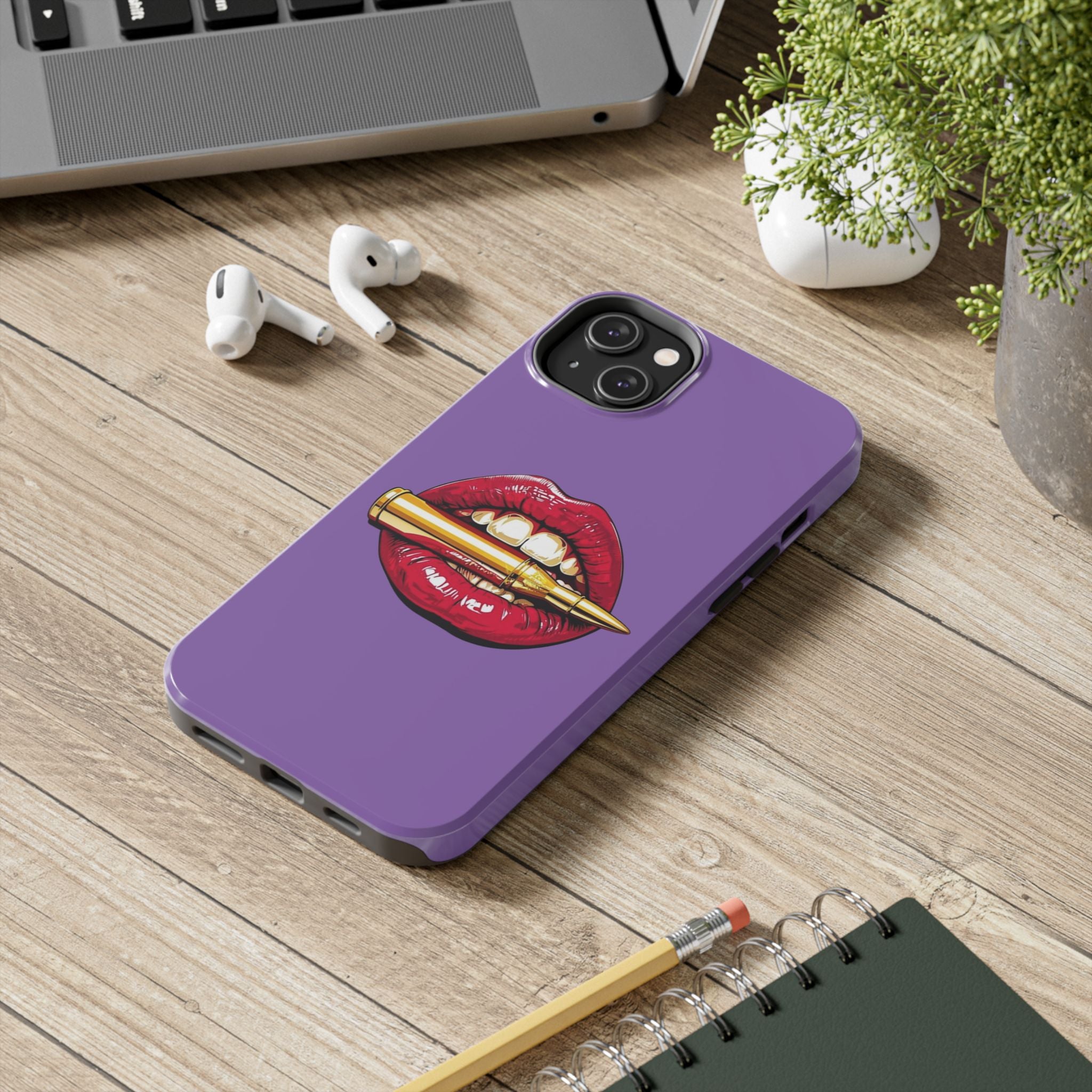Bold Lipstick Phone Cases | Stylish Tough Cases, Phone Accessories, Birthday Gifts, Trendy Cell Phone Covers, Fashionable Tech Gear