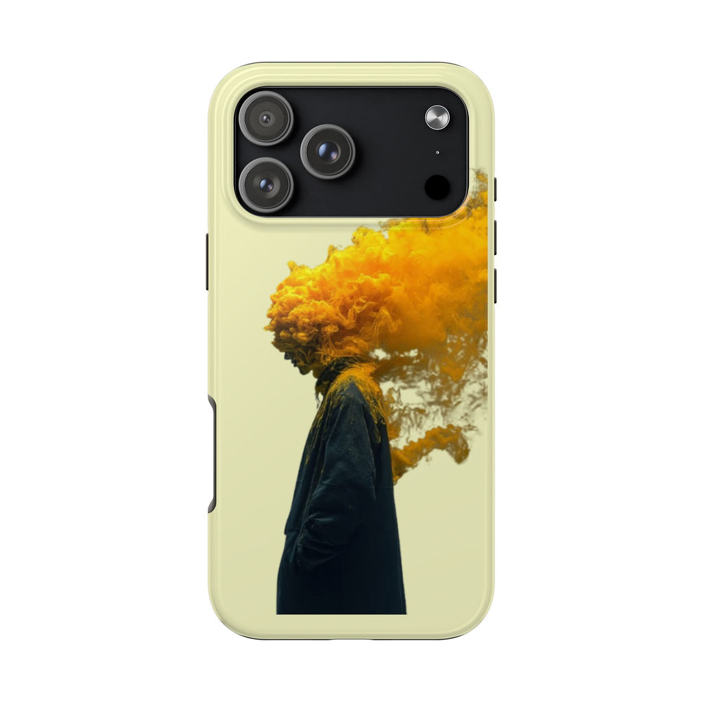 Surreal Yellow Smoke Head Protective Cover