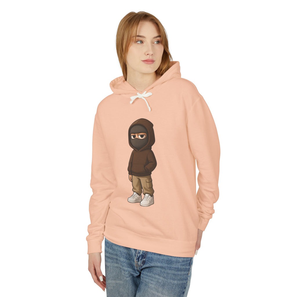 Streetwear Ninja Character Graphic Hoodie
