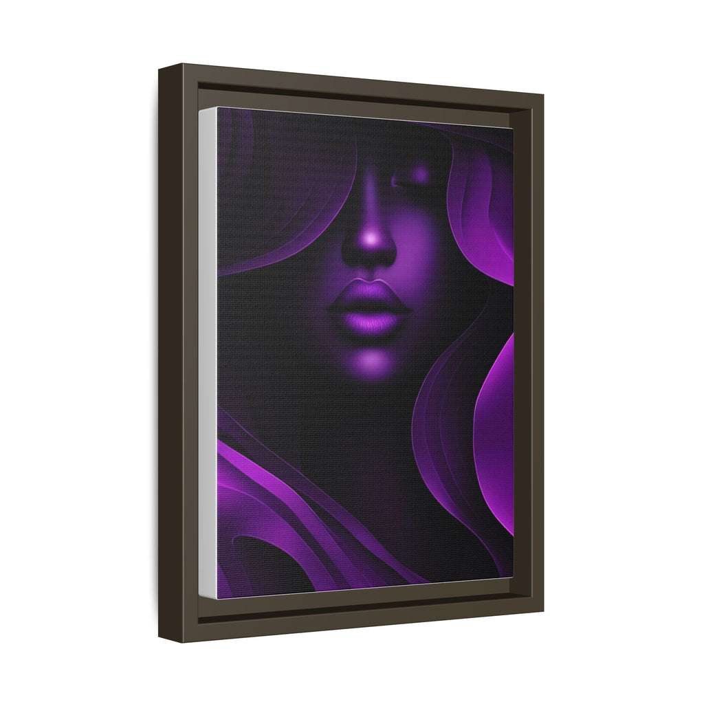 The Quiet Bloom – Purple Abstract Woman Portrait