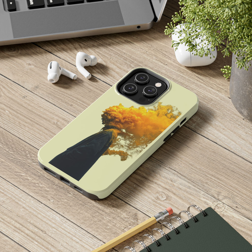 Surreal Yellow Smoke Head Protective Cover