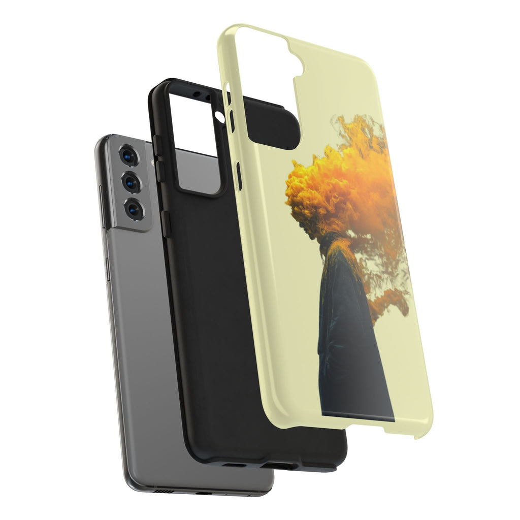 Surreal Yellow Smoke Head Protective Cover