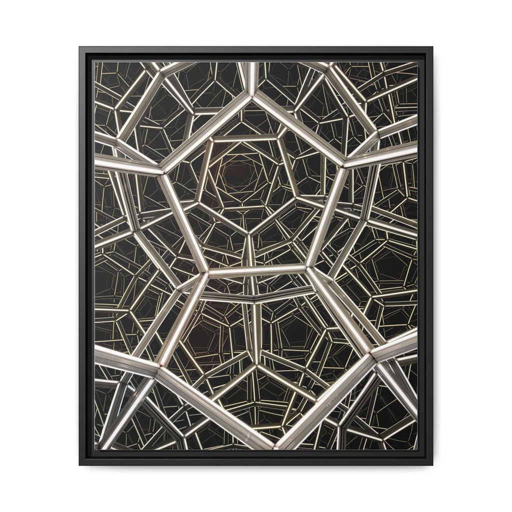 Framed Wall Art Print, Modern Geometric Canvas, Abstract Home Decor, Unique Gift, Stylish Office Art, Contemporary Room Decor