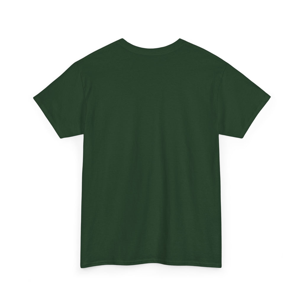 Striped Sweater Balloon Tee — Minimalist Red Balloon Graphic T-Shirt