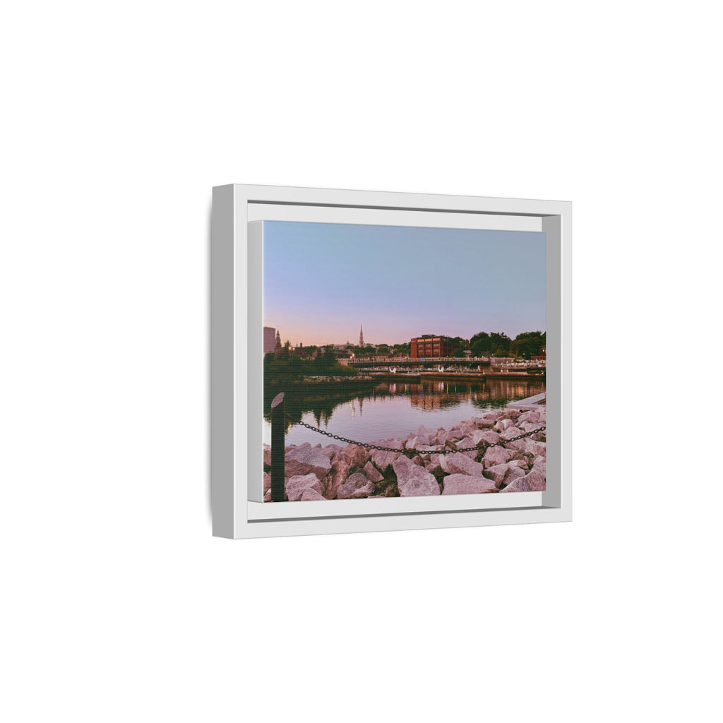 Tranquil Harbor Sunset Wall Art