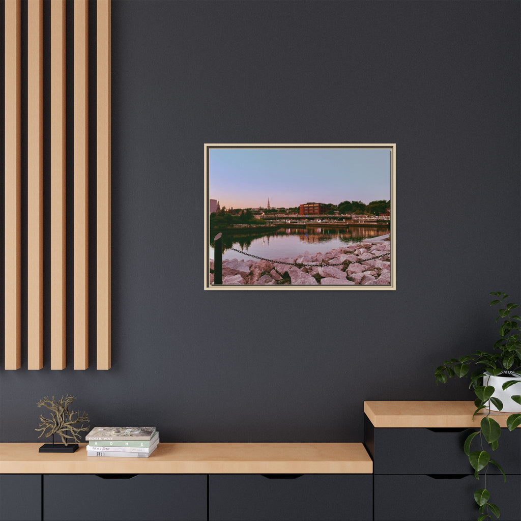 Tranquil Harbor Sunset Wall Art
