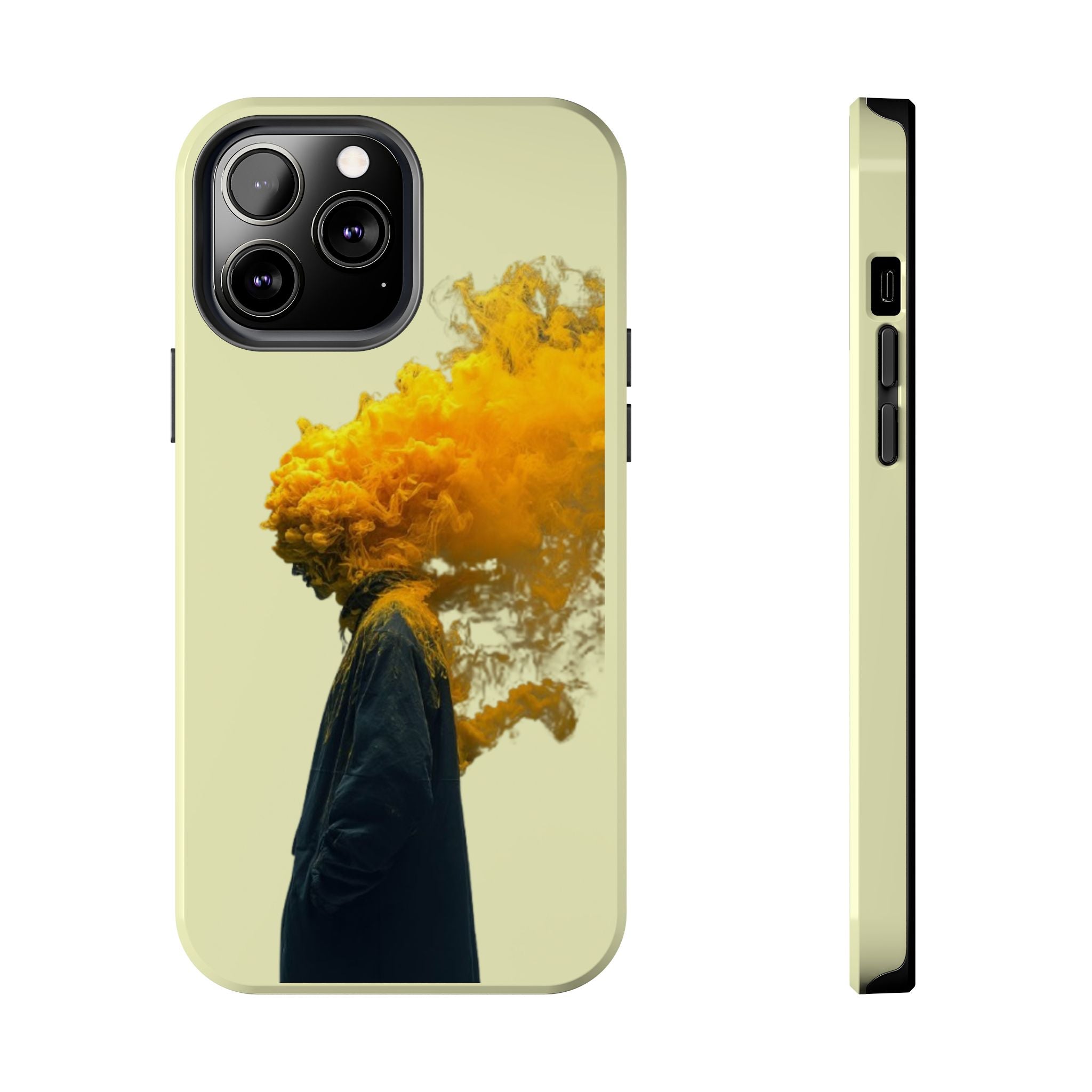 Surreal Yellow Smoke Head Protective Cover
