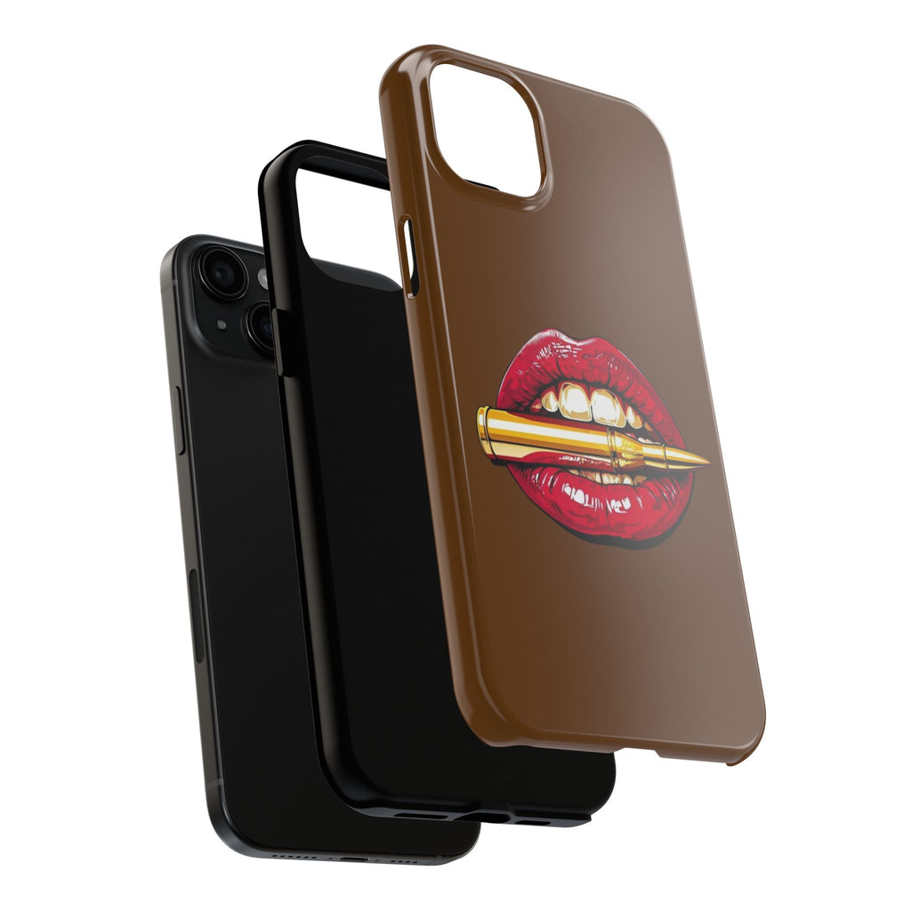 Bold Lip Art Phone Case, Tough iPhone Case, Stylish Cell Phone Cover, Unique Gift for Her, Trendy Accessories
