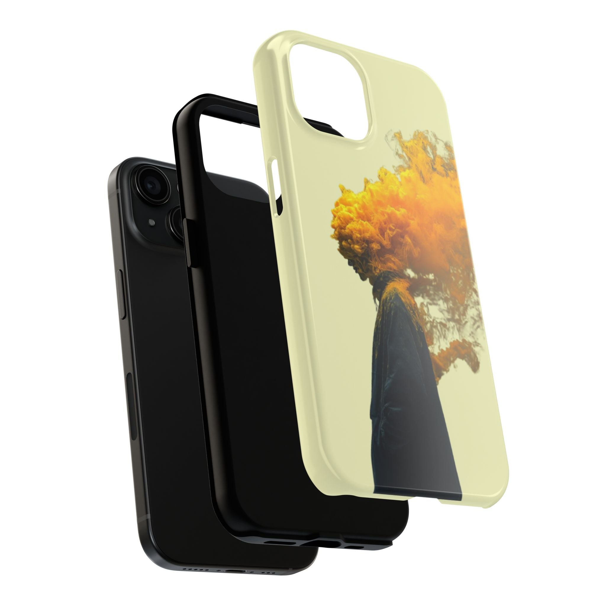 Surreal Yellow Smoke Head Protective Cover