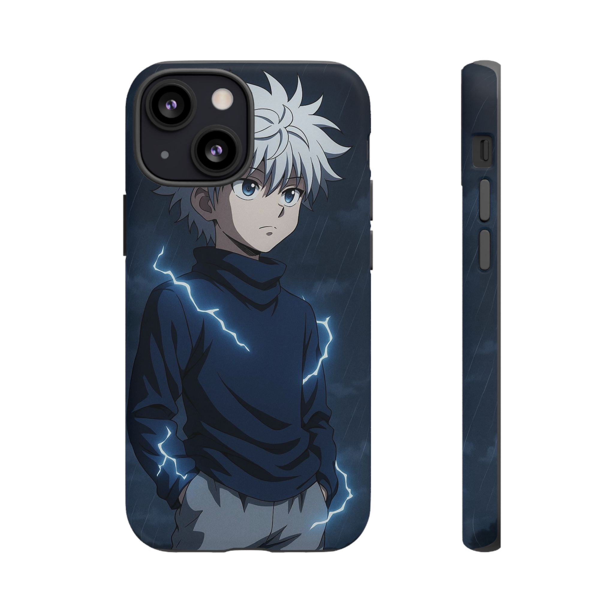 Anime Phone Case Featuring Lightning Design,