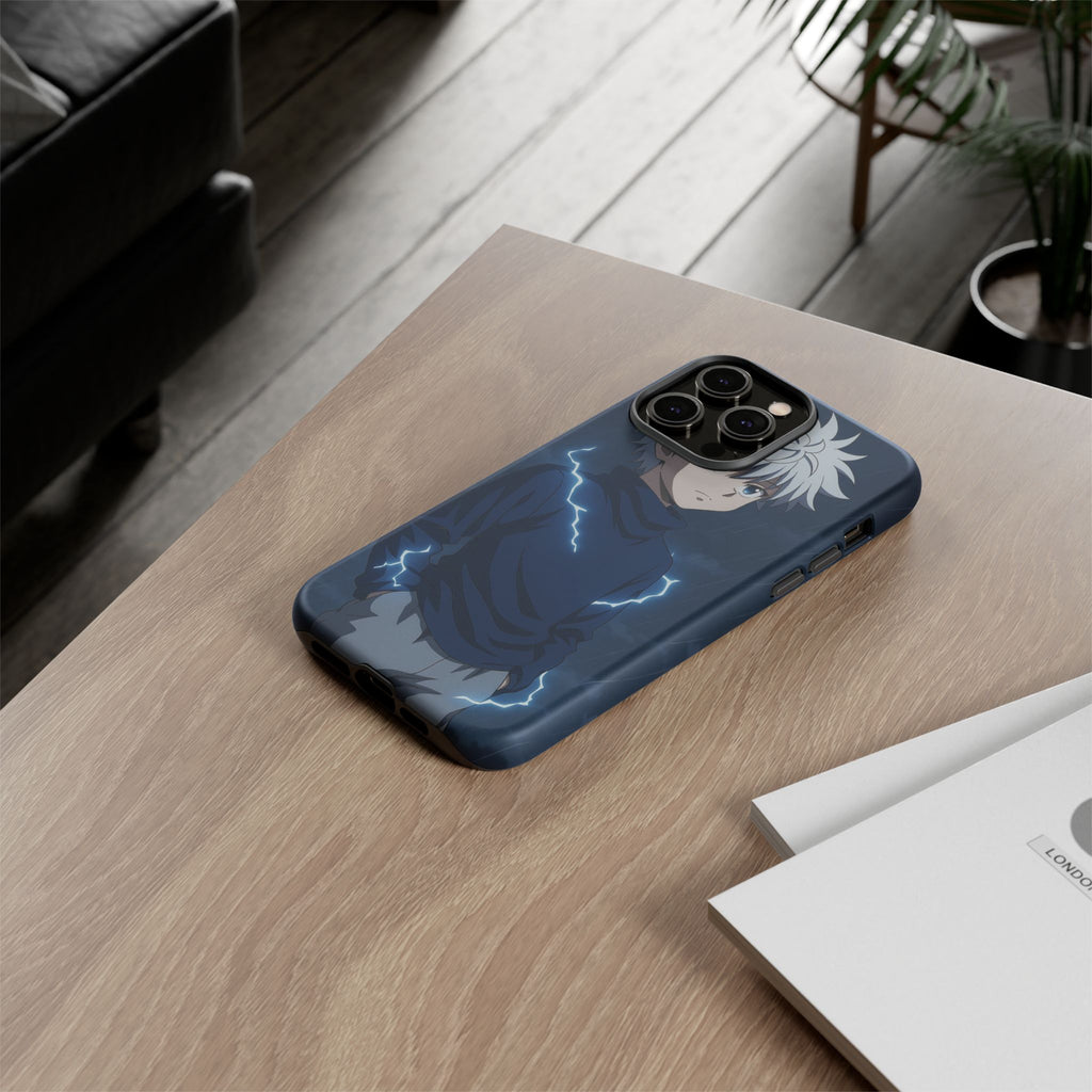 Anime Phone Case Featuring Lightning Design,