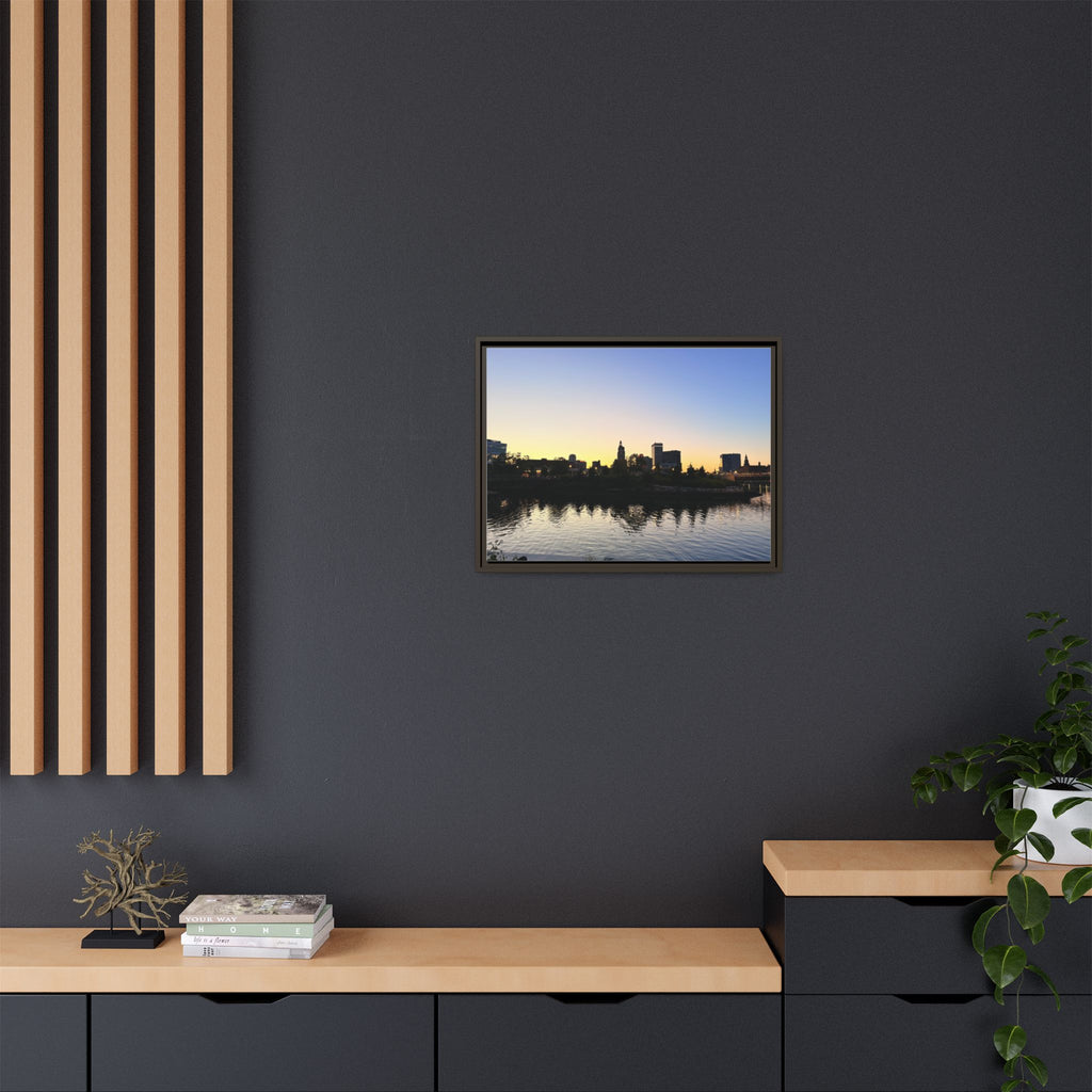 City Skyline Sunset Wall Art