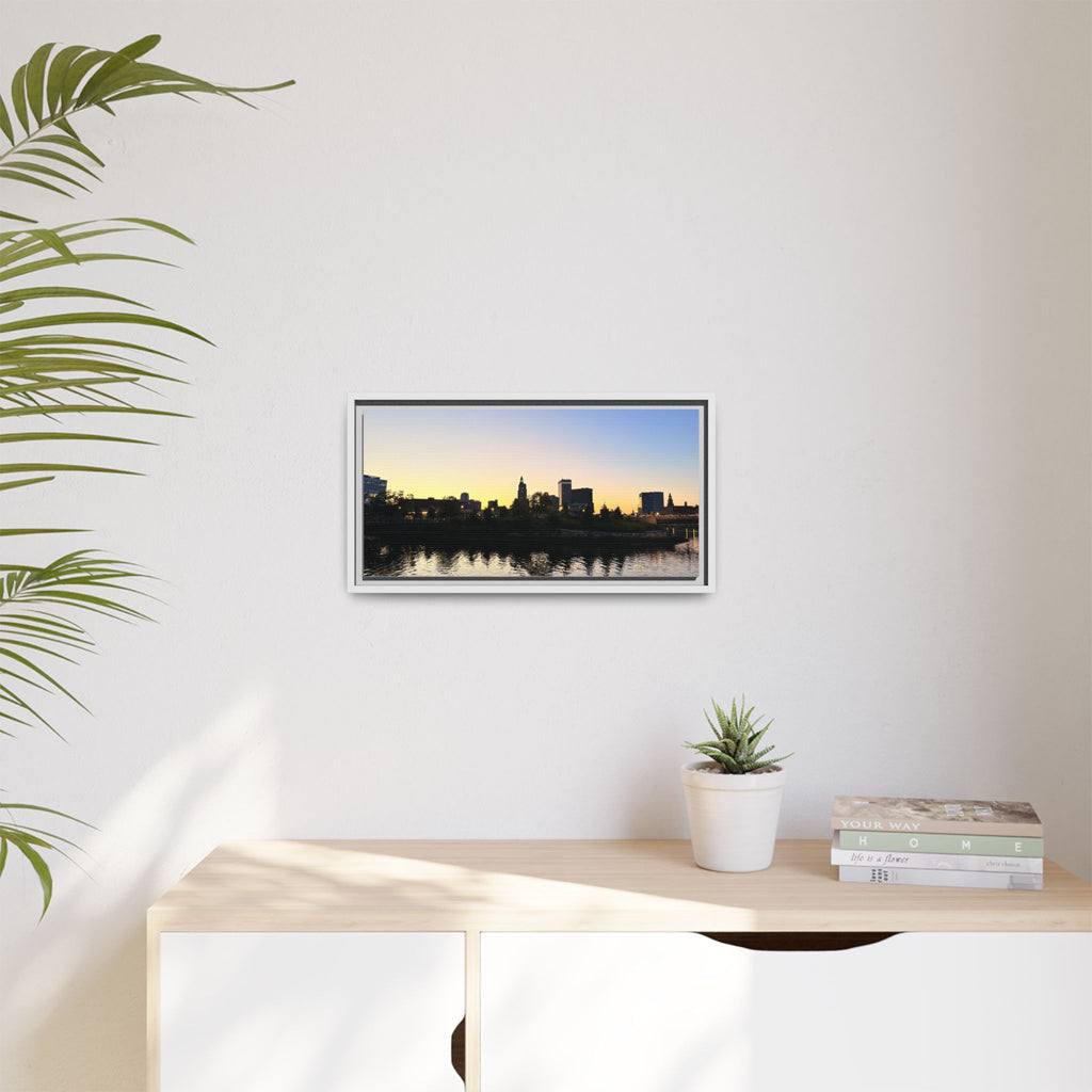 City Skyline Sunset Wall Art