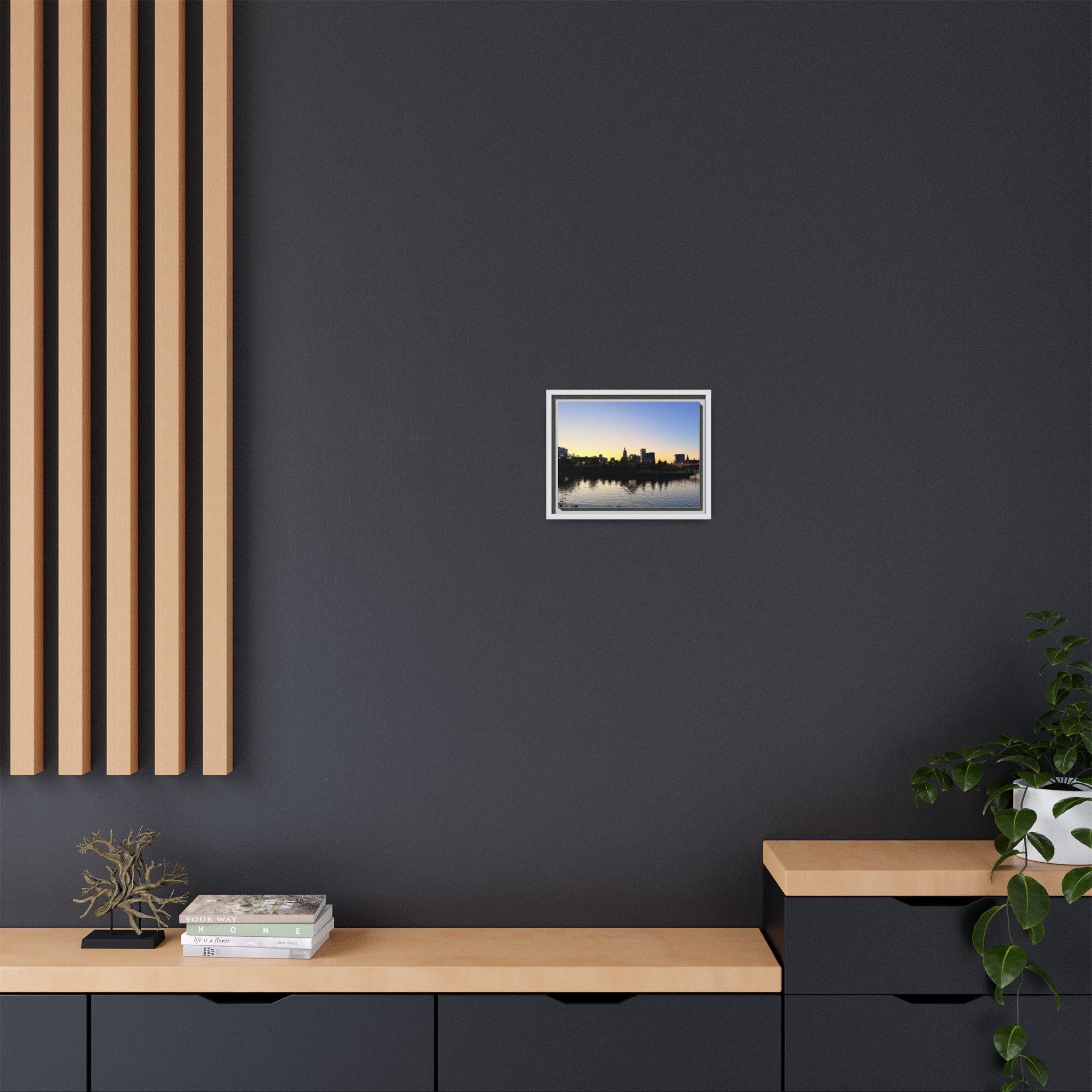 City Skyline Sunset Wall Art