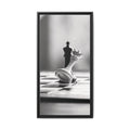 Chess King and Fallen Queen Matte Canvas Framed Wall Art