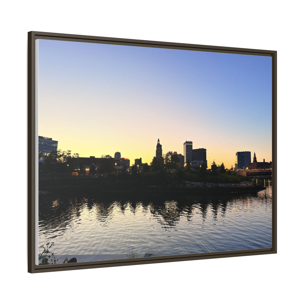 City Skyline Sunset Wall Art