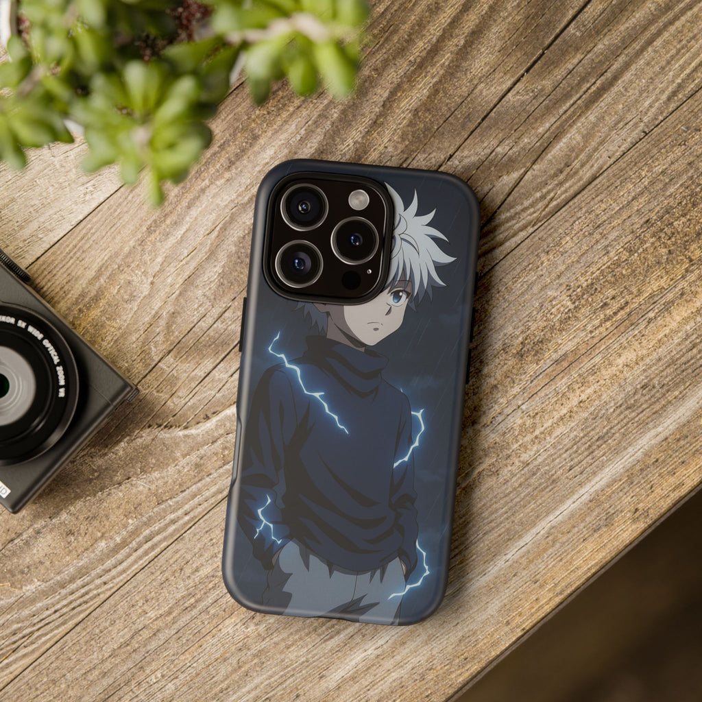 Anime Phone Case Featuring Lightning Design,