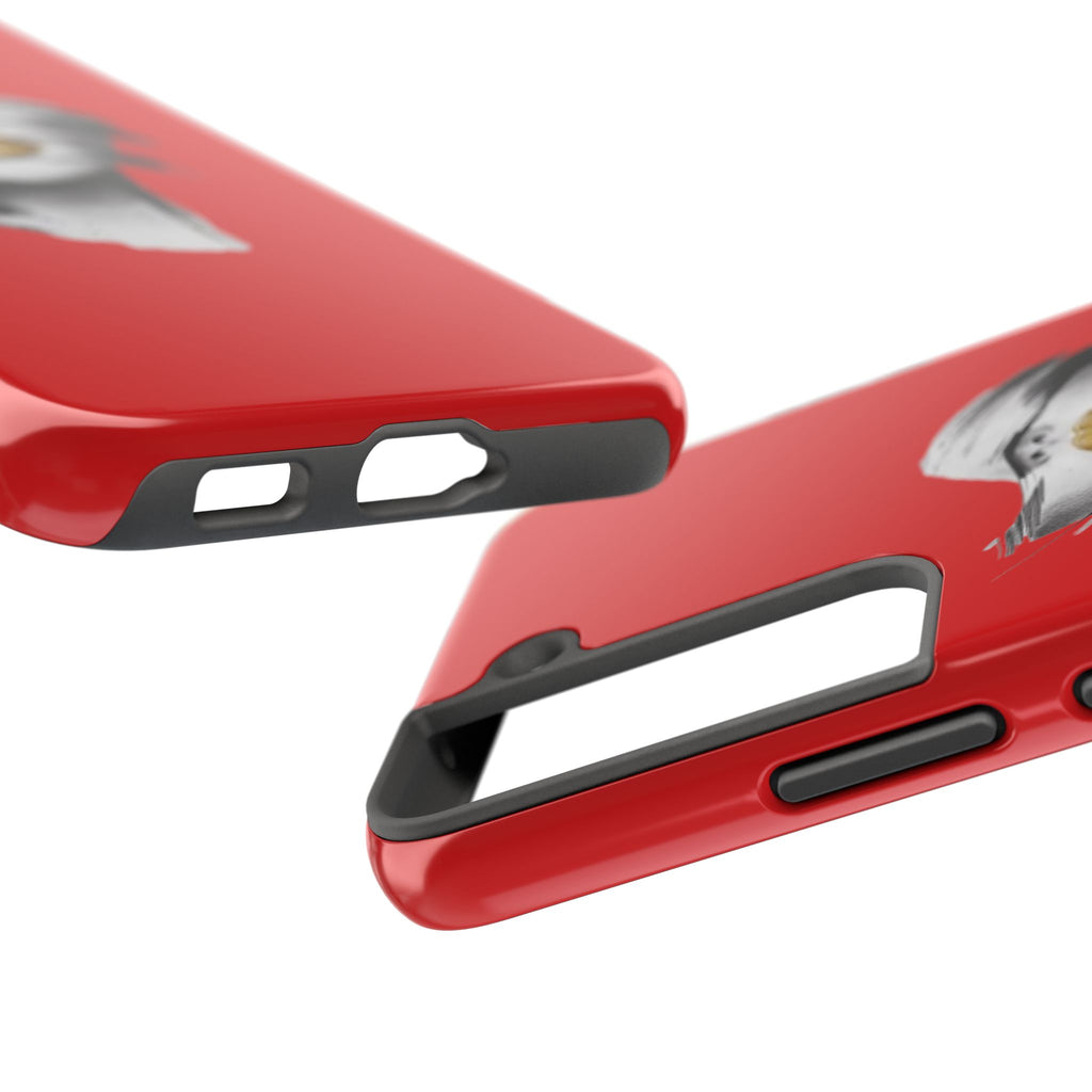 Red Abstract Lips Tough Phone Case — Bold Art Phone Cover for iPhone & Android