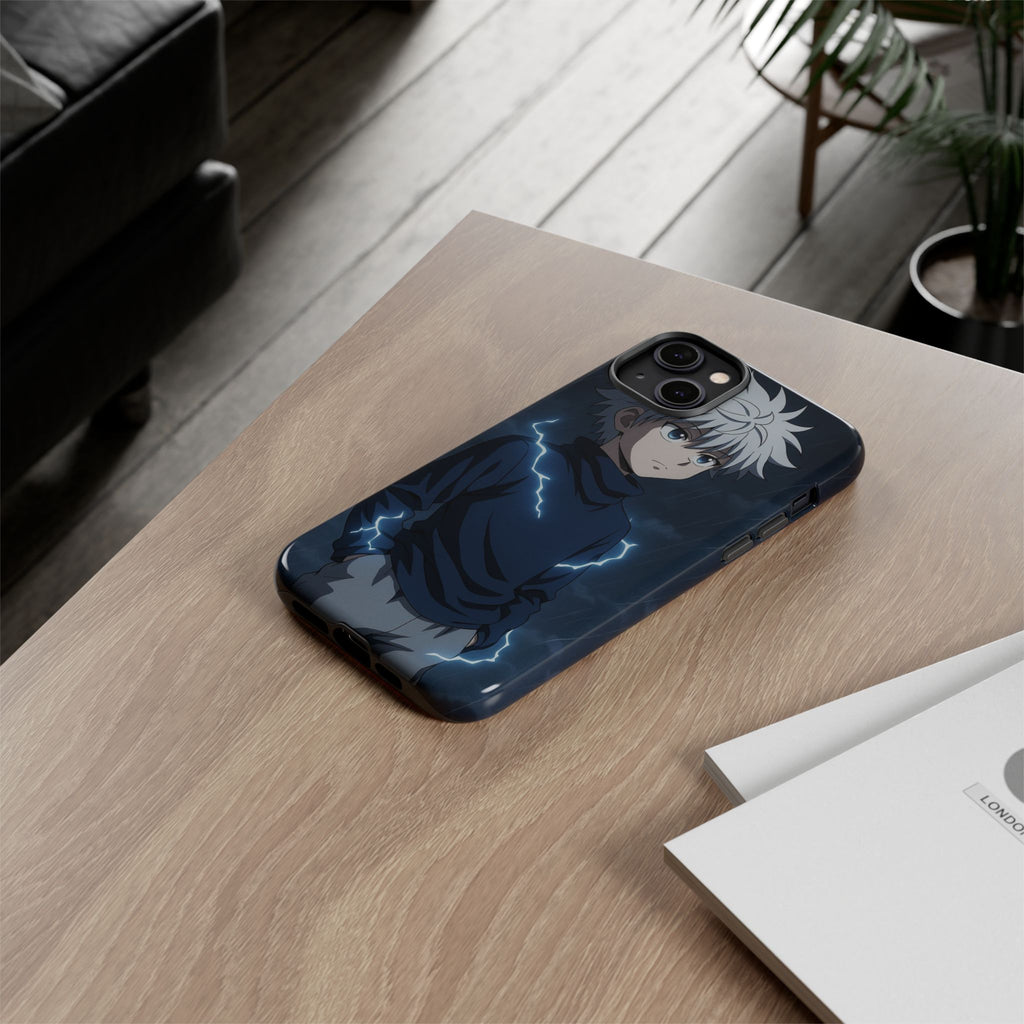 Anime Phone Case Featuring Lightning Design,