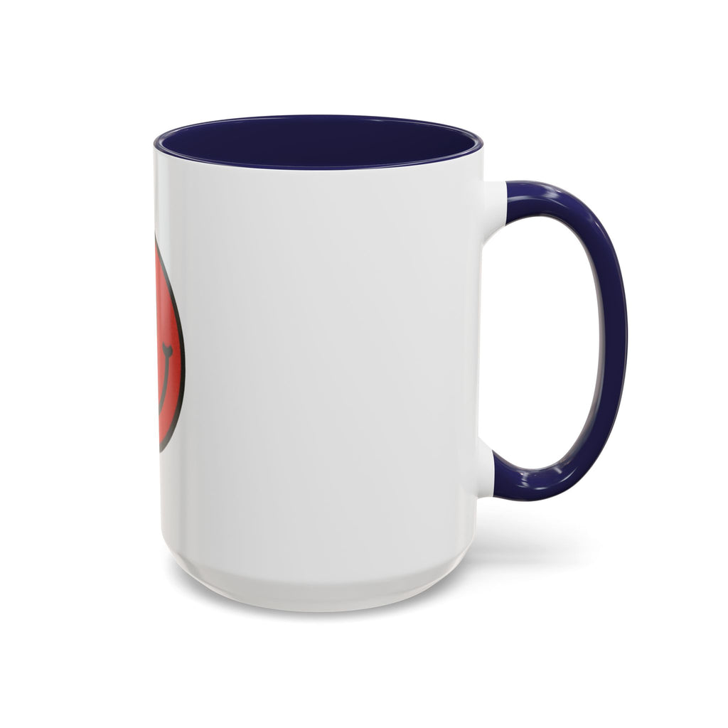 Smiley Face Accent Coffee Mug - Cheerful Gift for Coffee Lovers, Funny Kitchen Decor, Best Gift for Birthdays, Unique Office Mug