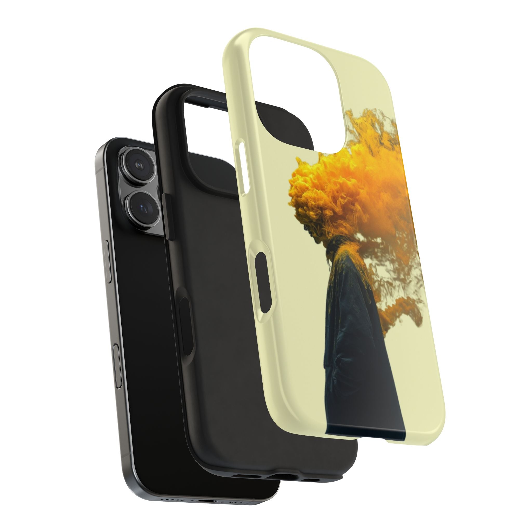 Surreal Yellow Smoke Head Protective Cover