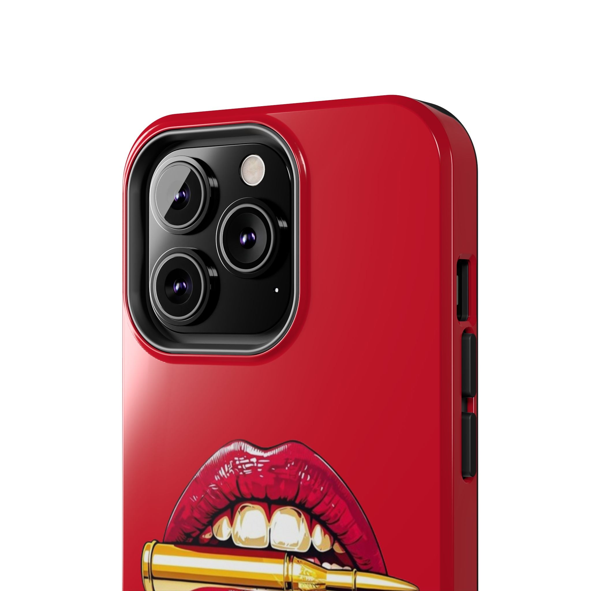Bold Lipstick Phone Case - Tough Cover for Trendsetters, Vibrant Red Phone Skin, Fashionable Phone Accessory, Unique Gift for Her, [...]
