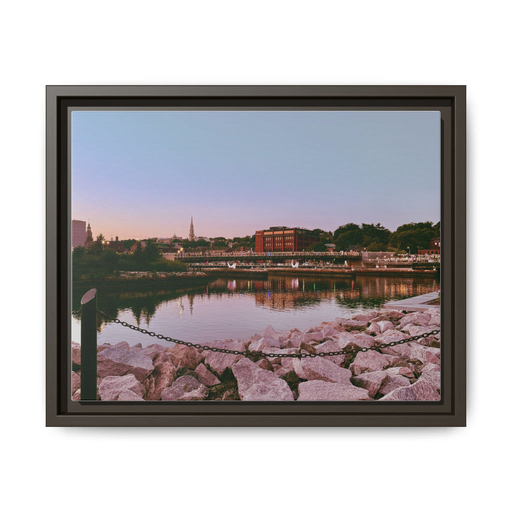 Tranquil Harbor Sunset Wall Art