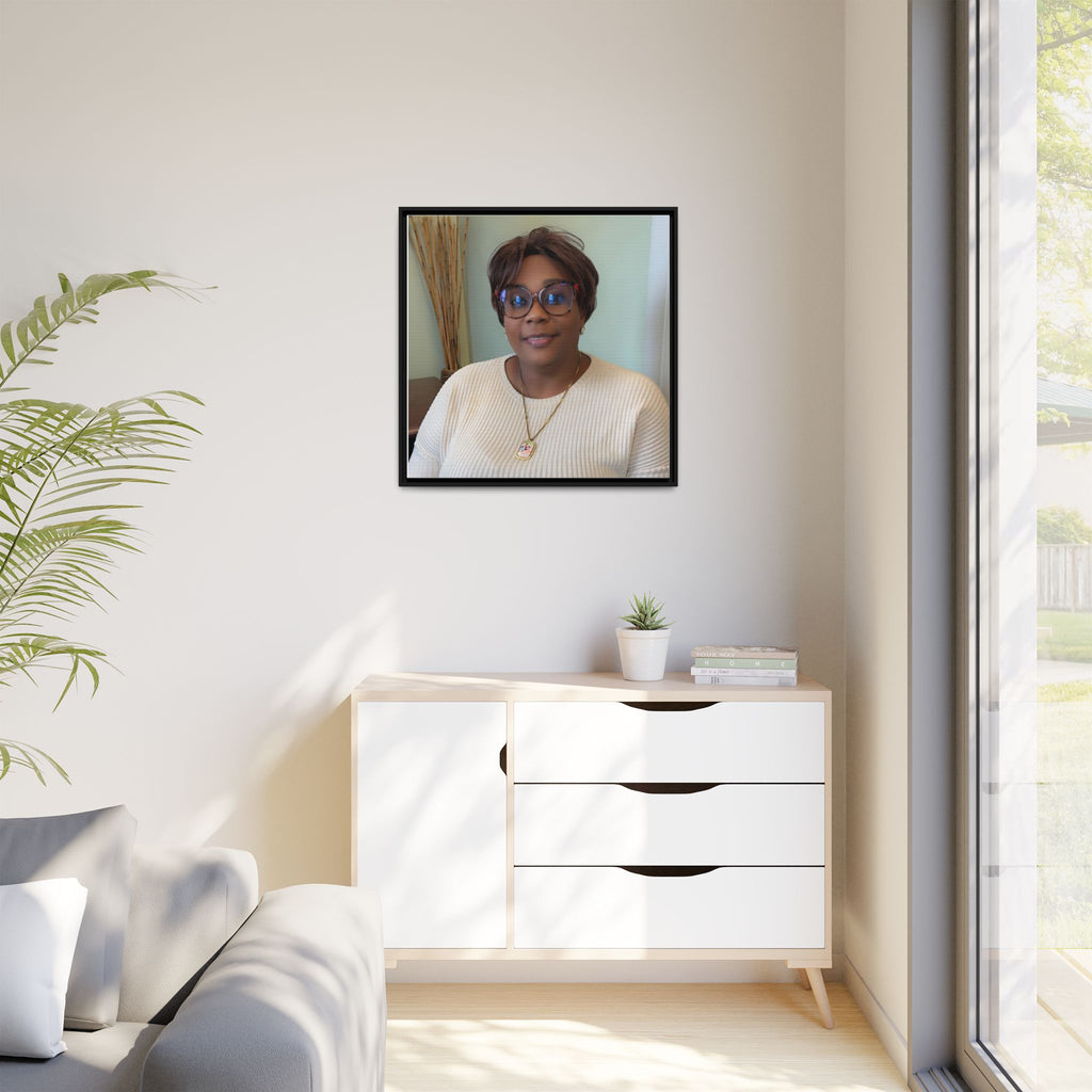 Framed Matte Canvas Portrait Print — Personalized Wall Art Gift