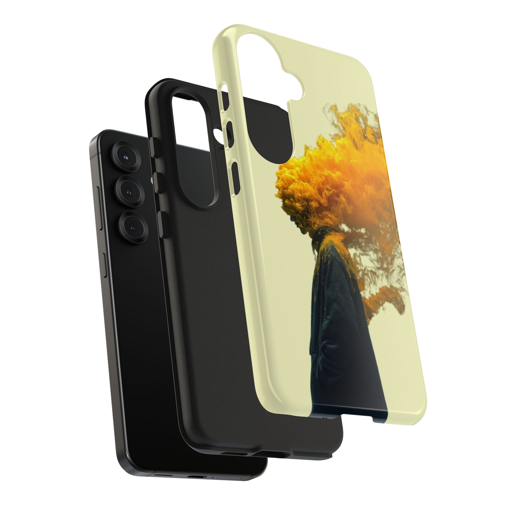 Surreal Yellow Smoke Head Protective Cover