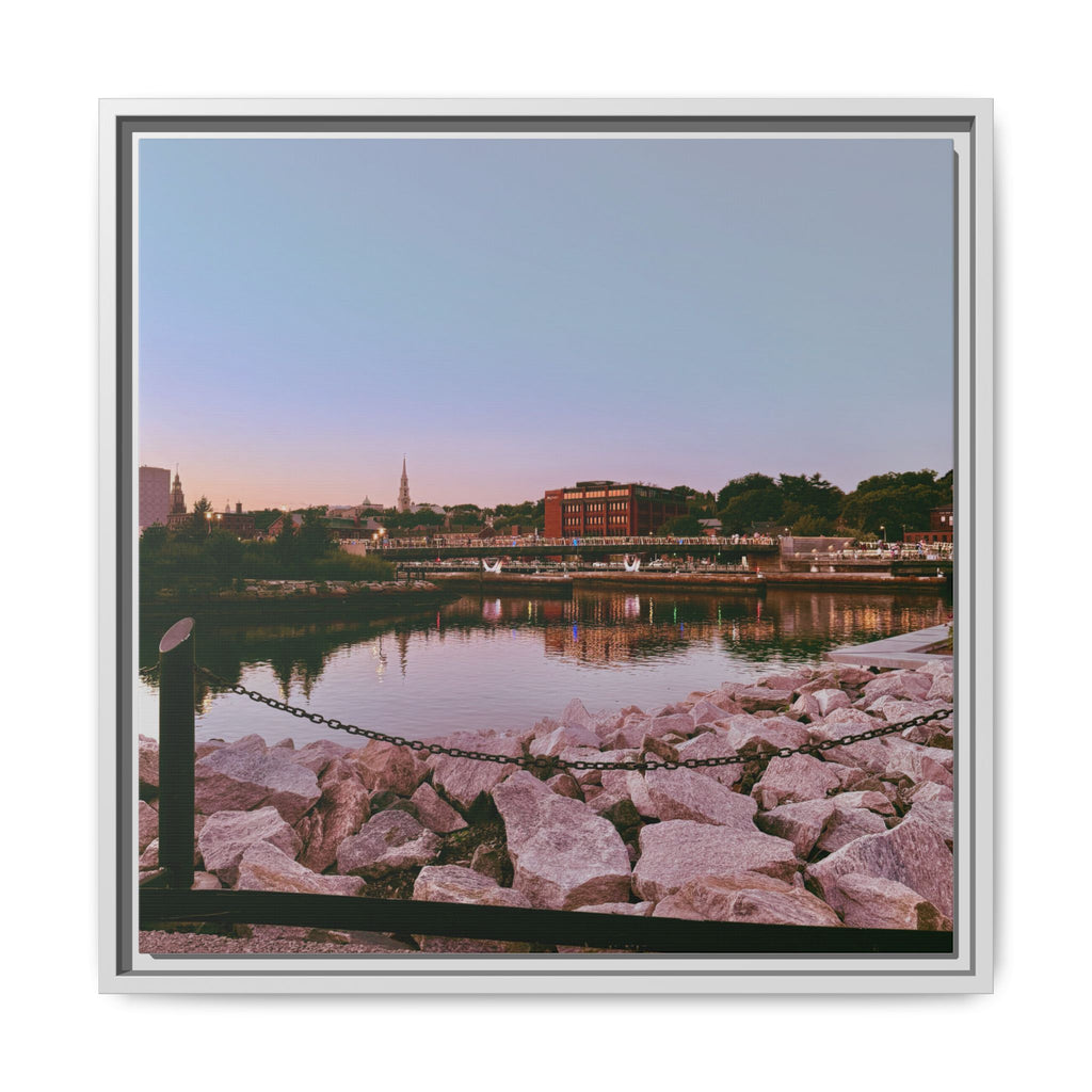 Tranquil Harbor Sunset Wall Art