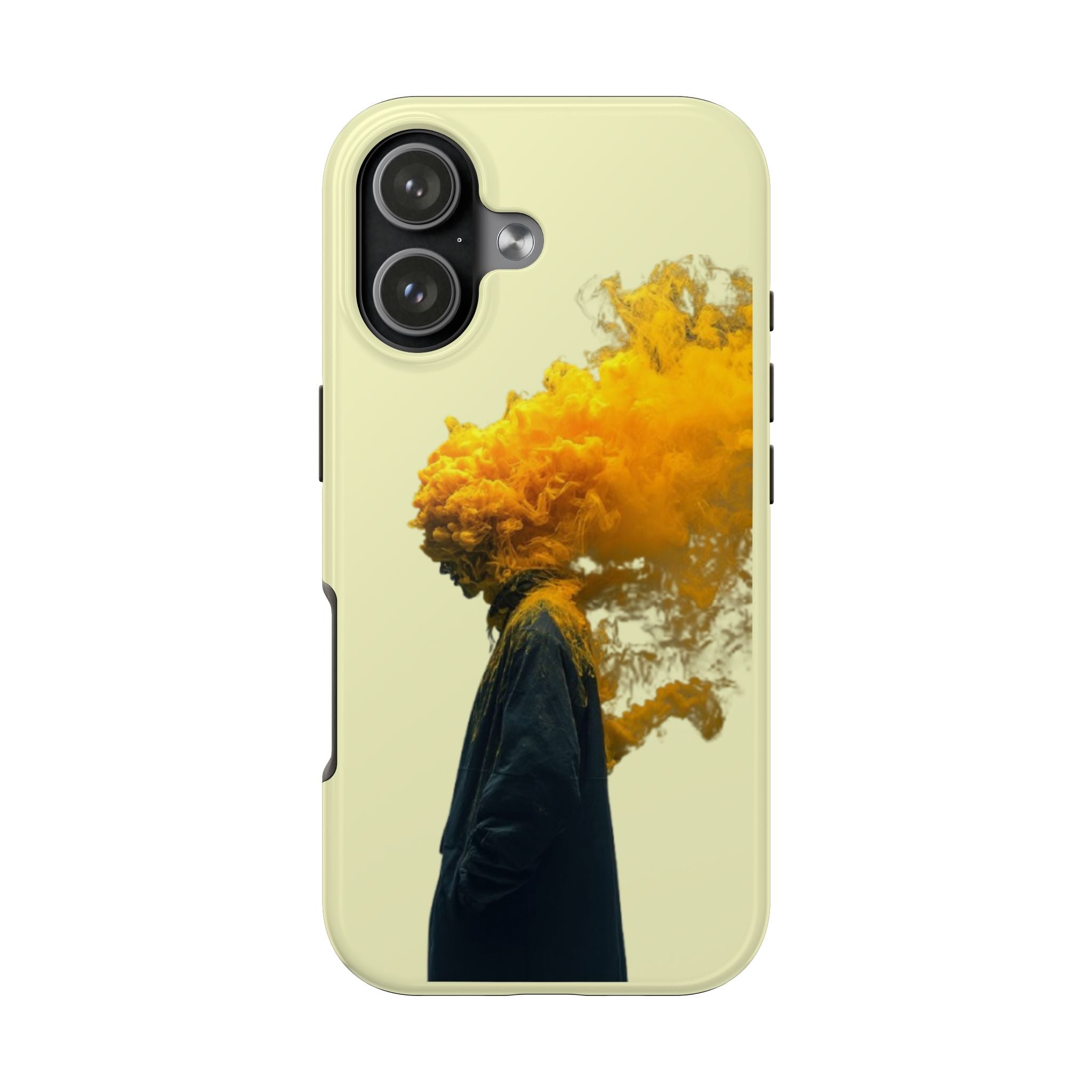 Surreal Yellow Smoke Head Protective Cover
