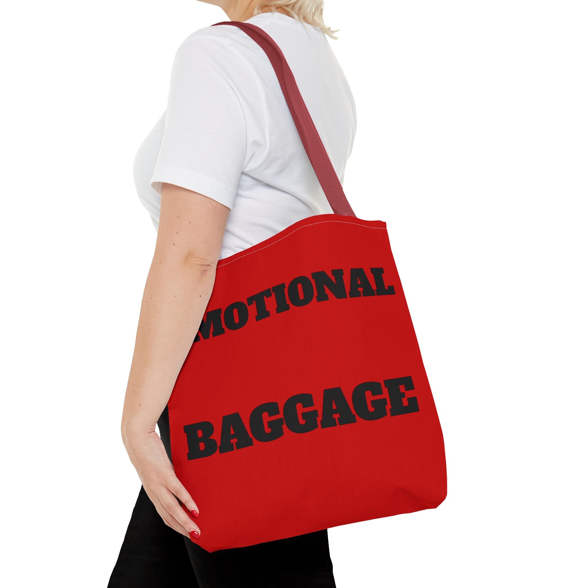 Emotional Baggage Tote Bag — Red Statement Shopper