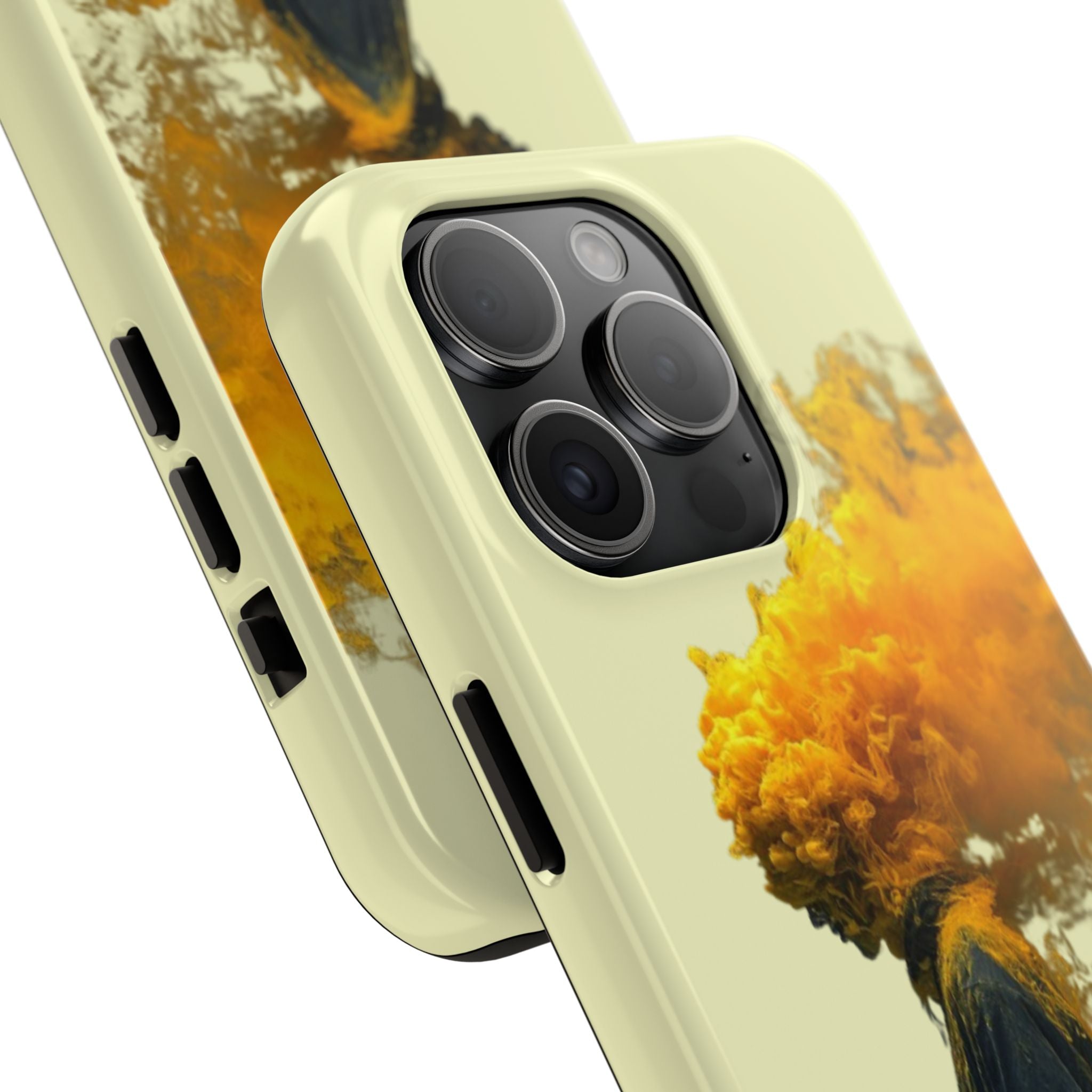 Surreal Yellow Smoke Head Protective Cover