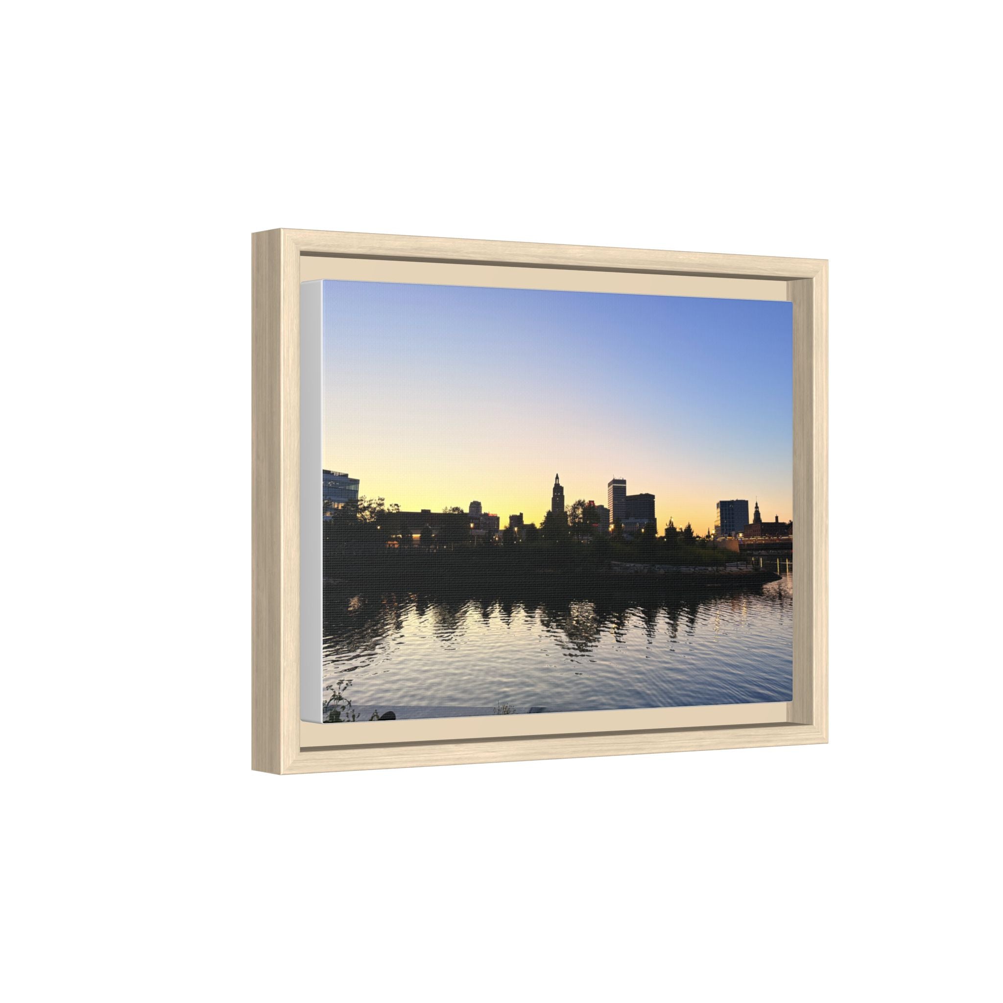 City Skyline Sunset Wall Art