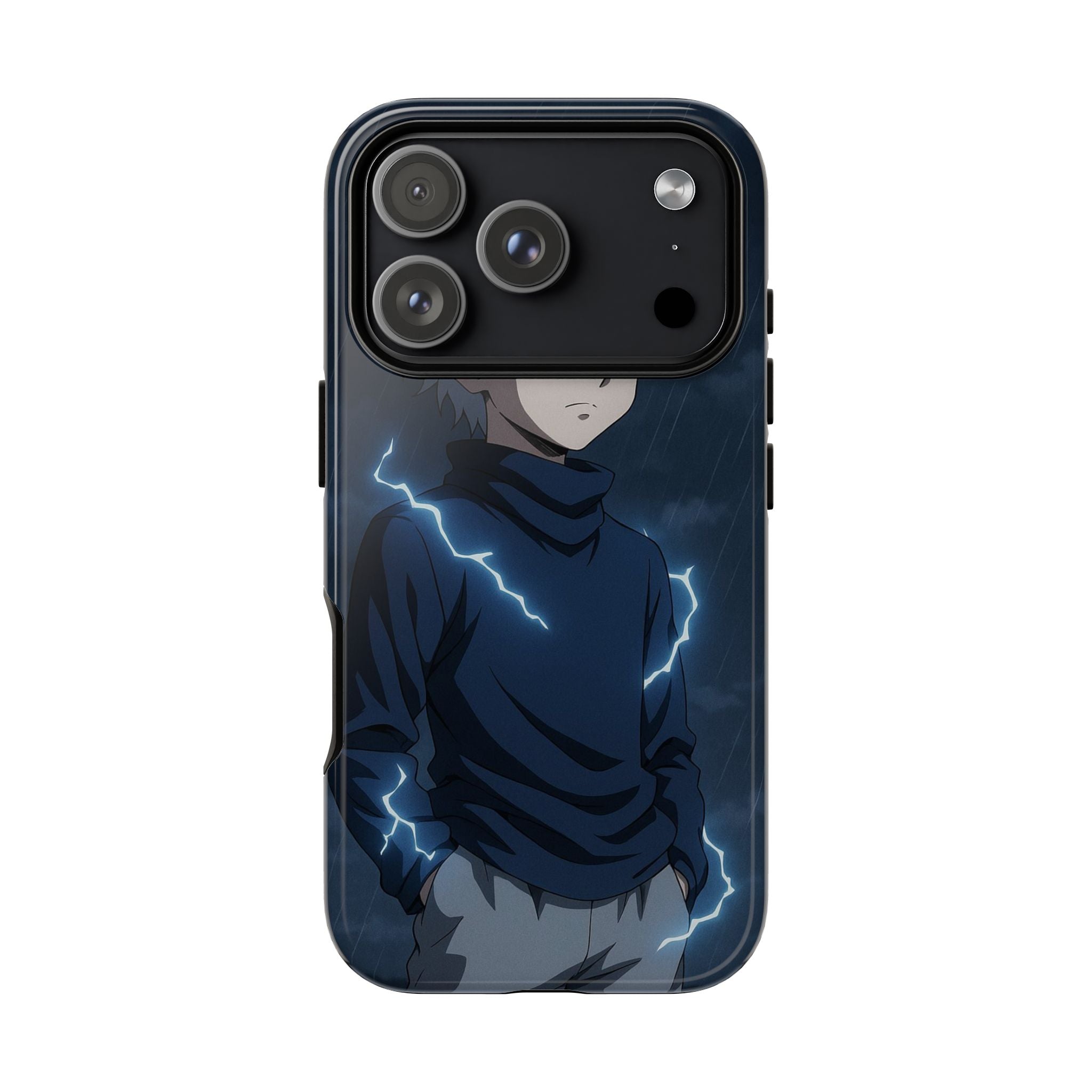 Anime Phone Case Featuring Lightning Design,