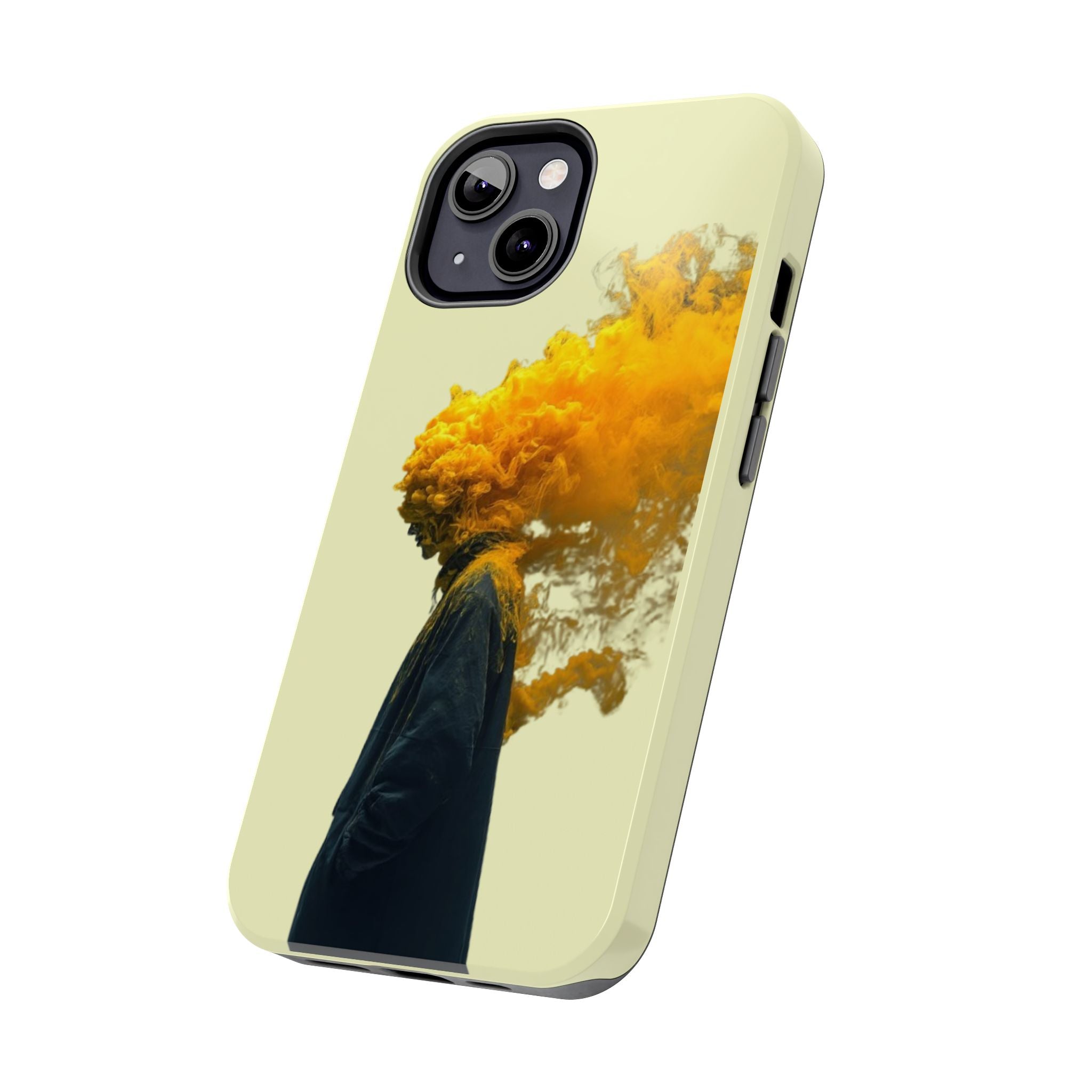 Surreal Yellow Smoke Head Protective Cover