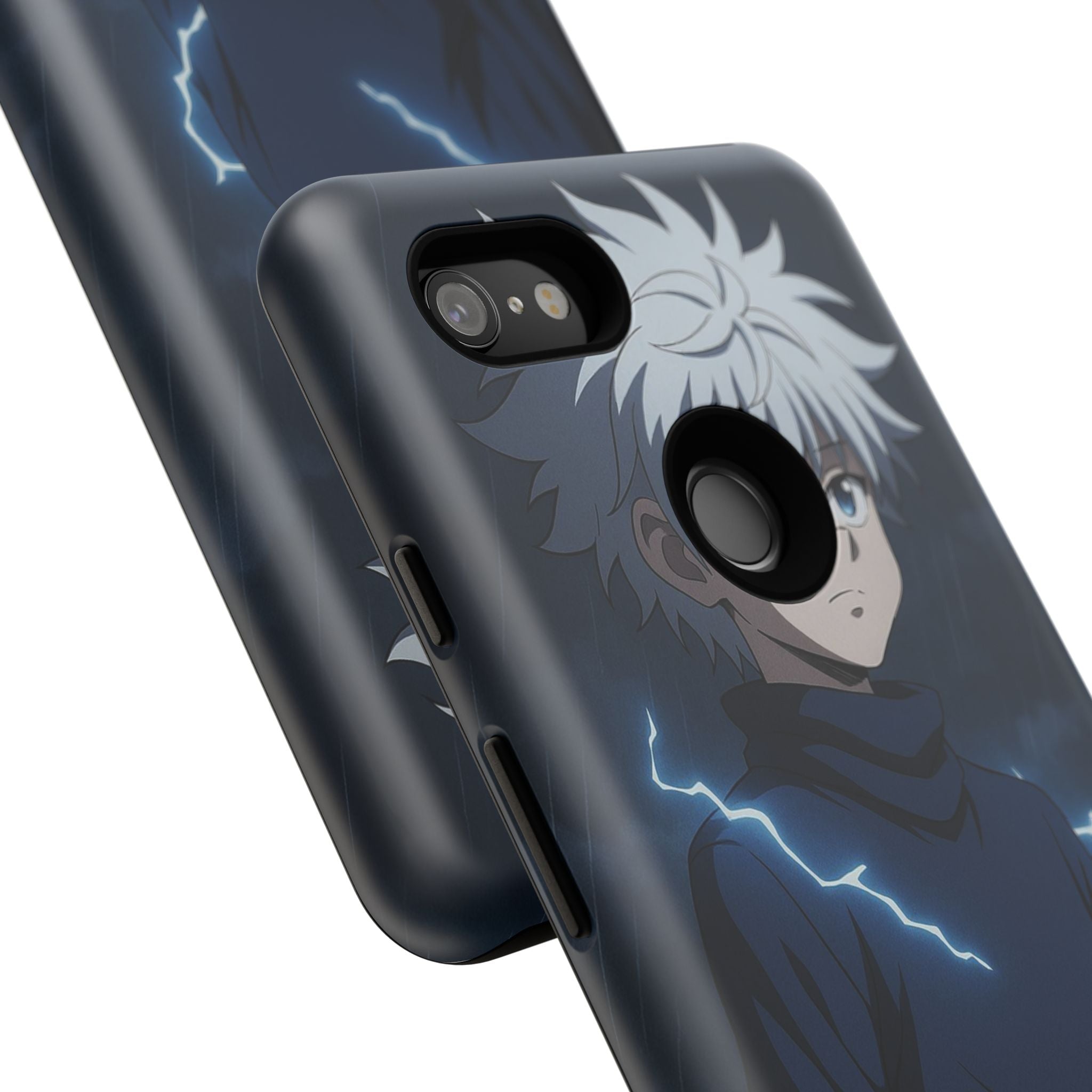 Anime Phone Case Featuring Lightning Design,